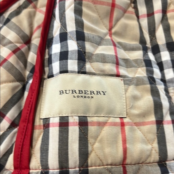 Burberry Red Quilted Jacket - Picture 3 of 7